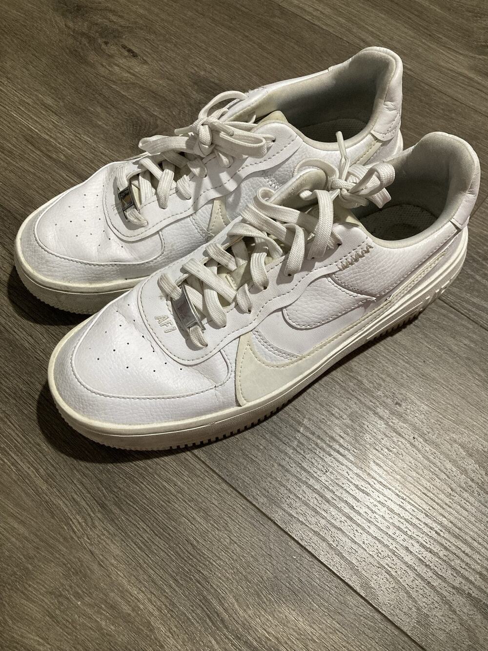 Nike Air Force Shoes Unisex Size 9.5 White DJ9946-100 Leather Low Top Casual
